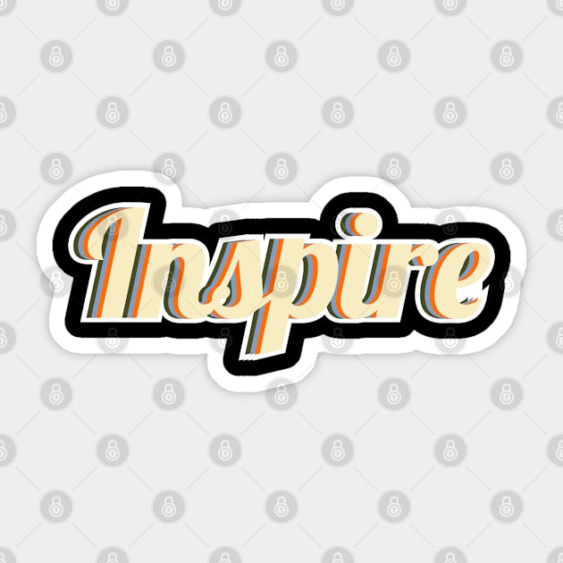 inspire Sticker by FIFTY CLOTH